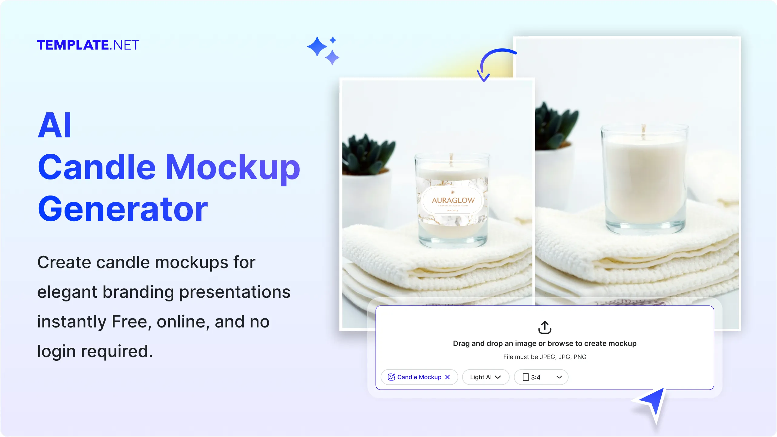 Free AI Candle Mockup Maker, Design Candle Mockups Online